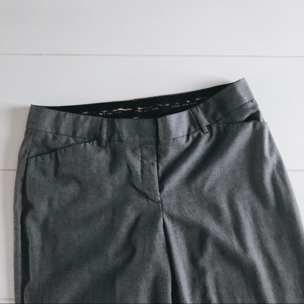 Express Dark Gray Editor Pants - image 3
